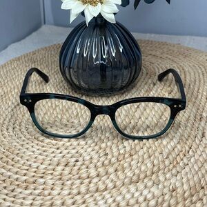 Kate Spade Rebecca Black & Blue Printed Eyeglasses